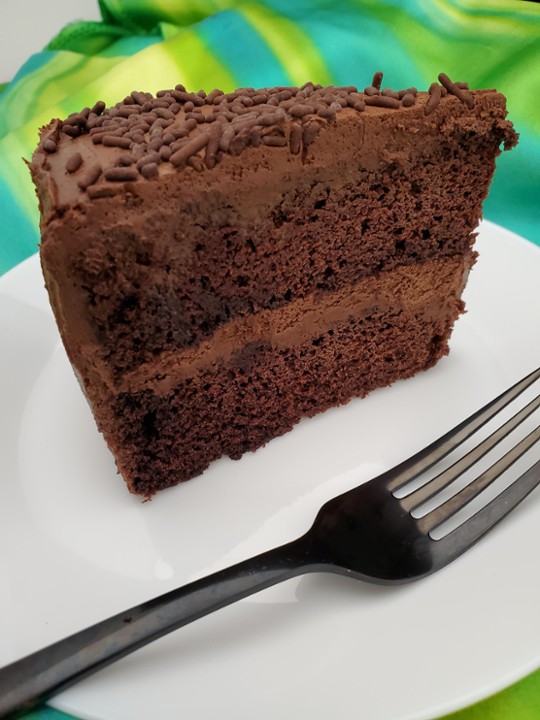 Chocolate  Cake with Strawberry frosting Slices