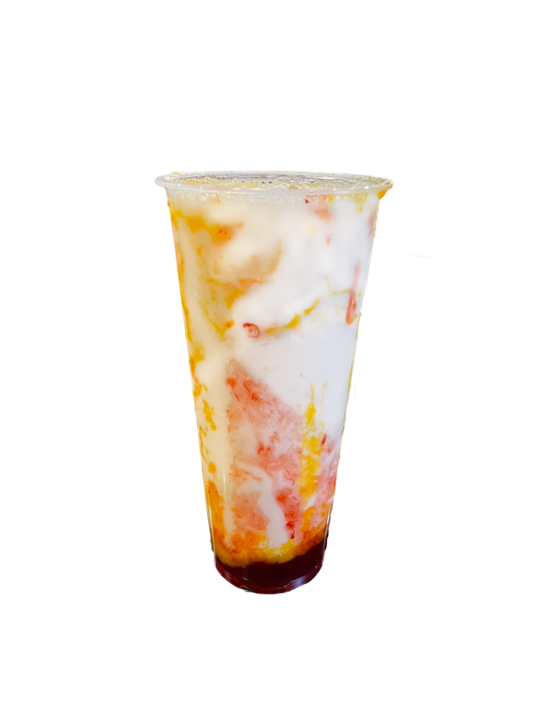 Mango Strawberry Milk Tea