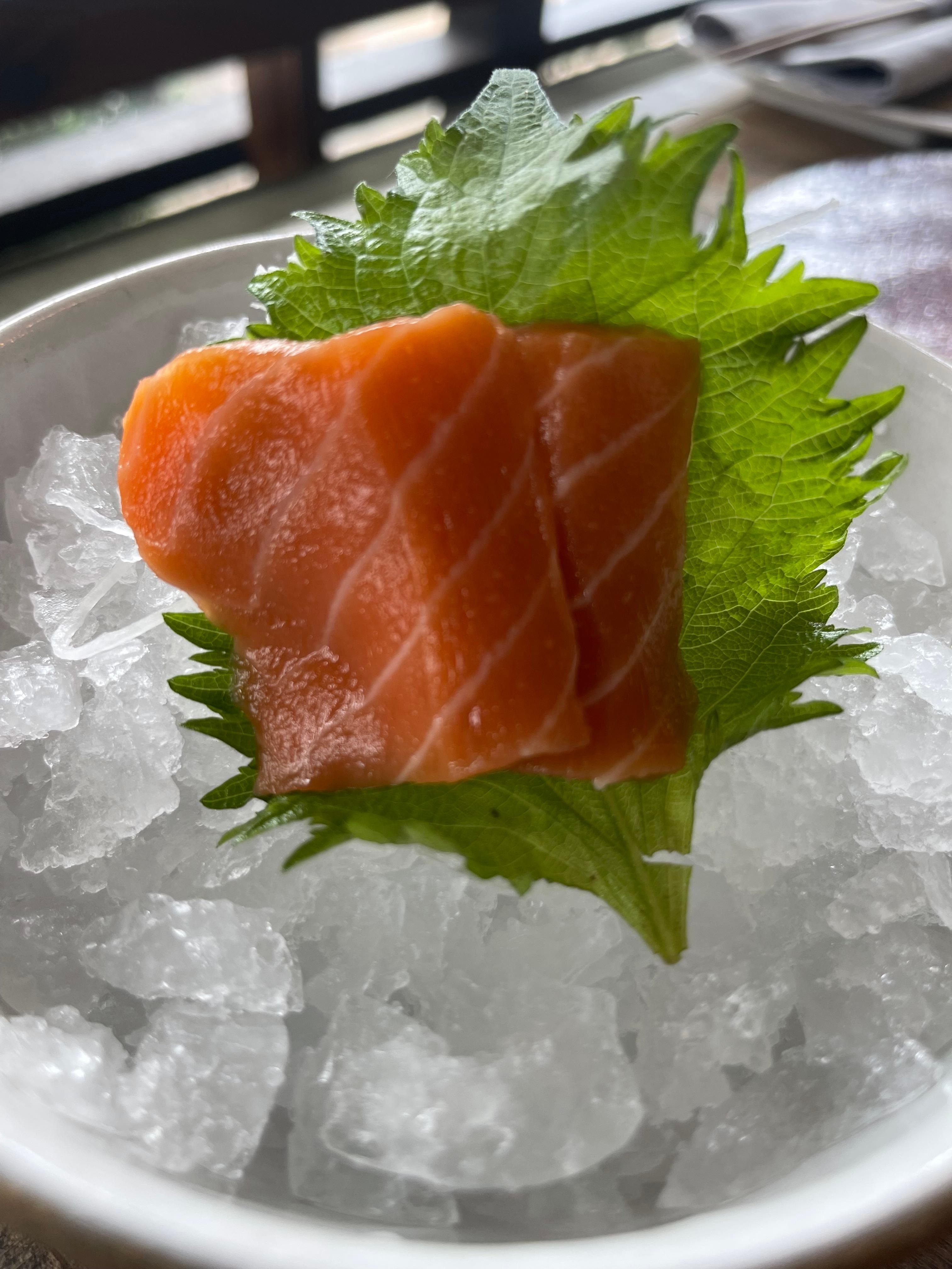 Alaskan Wild King Salmon Sashimi