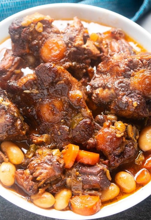 Braised Oxtails and Beans