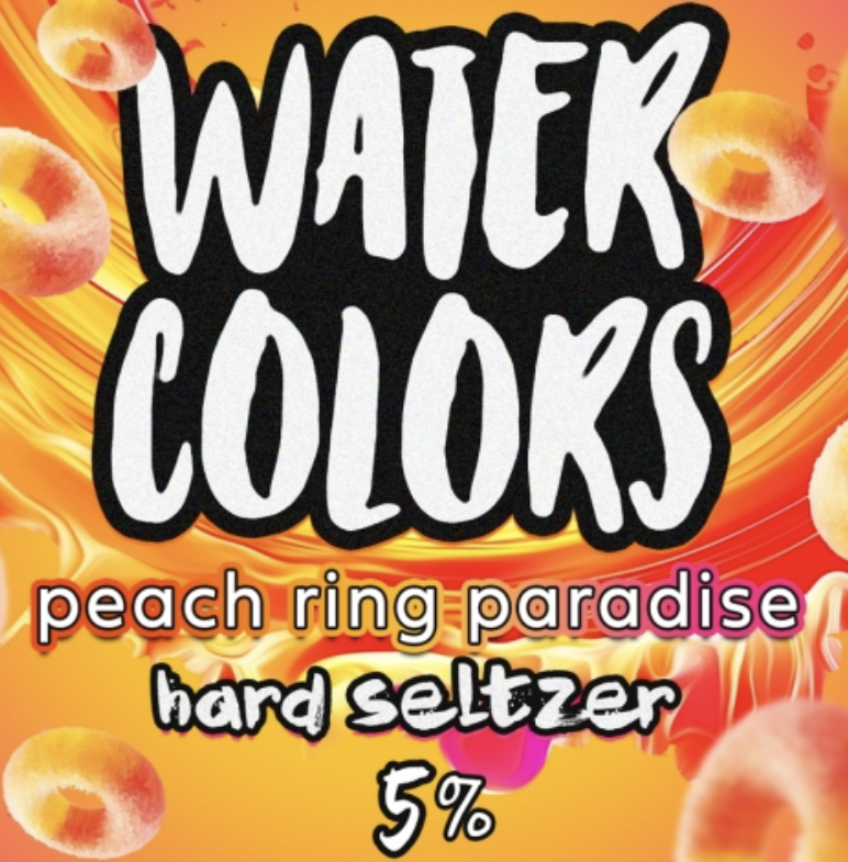 Skygazer "Watercolors- Peach Ring Paradise" Hard Seltzer 12oz