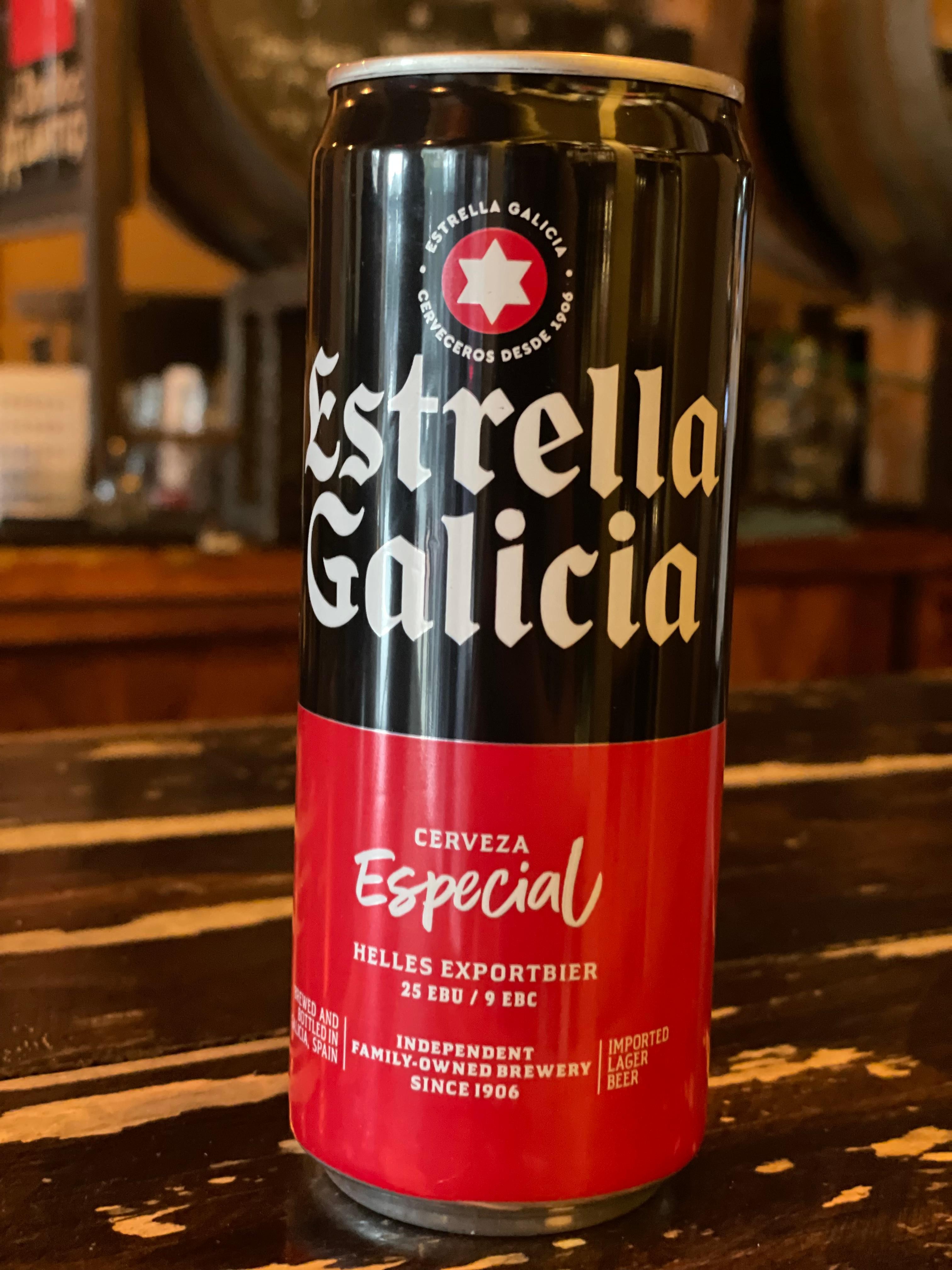 Estrella Galicia “Cerveza Especial” Lager 11.2oz