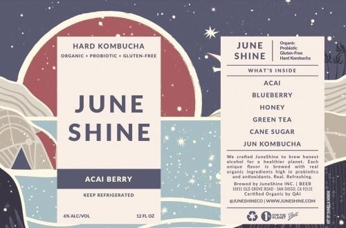 June Shine "Acai Berry" Hard Kombucha 12oz