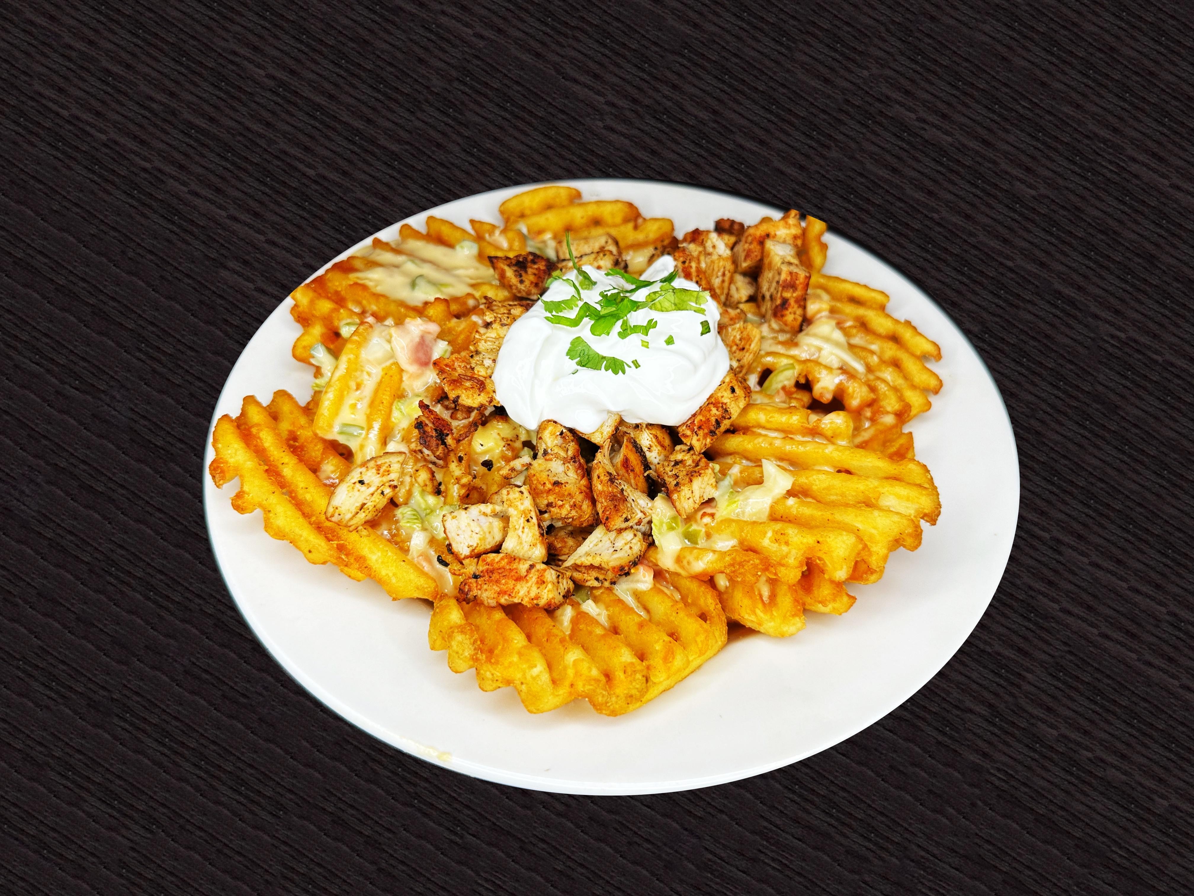 Loaded Waffle Masala (spicy) Fries