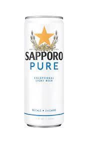 Sapporo Pure 12oz can