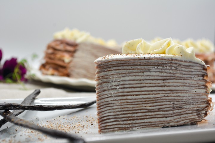 Vanilla Crepe Cake (Slice - Pack of 2)