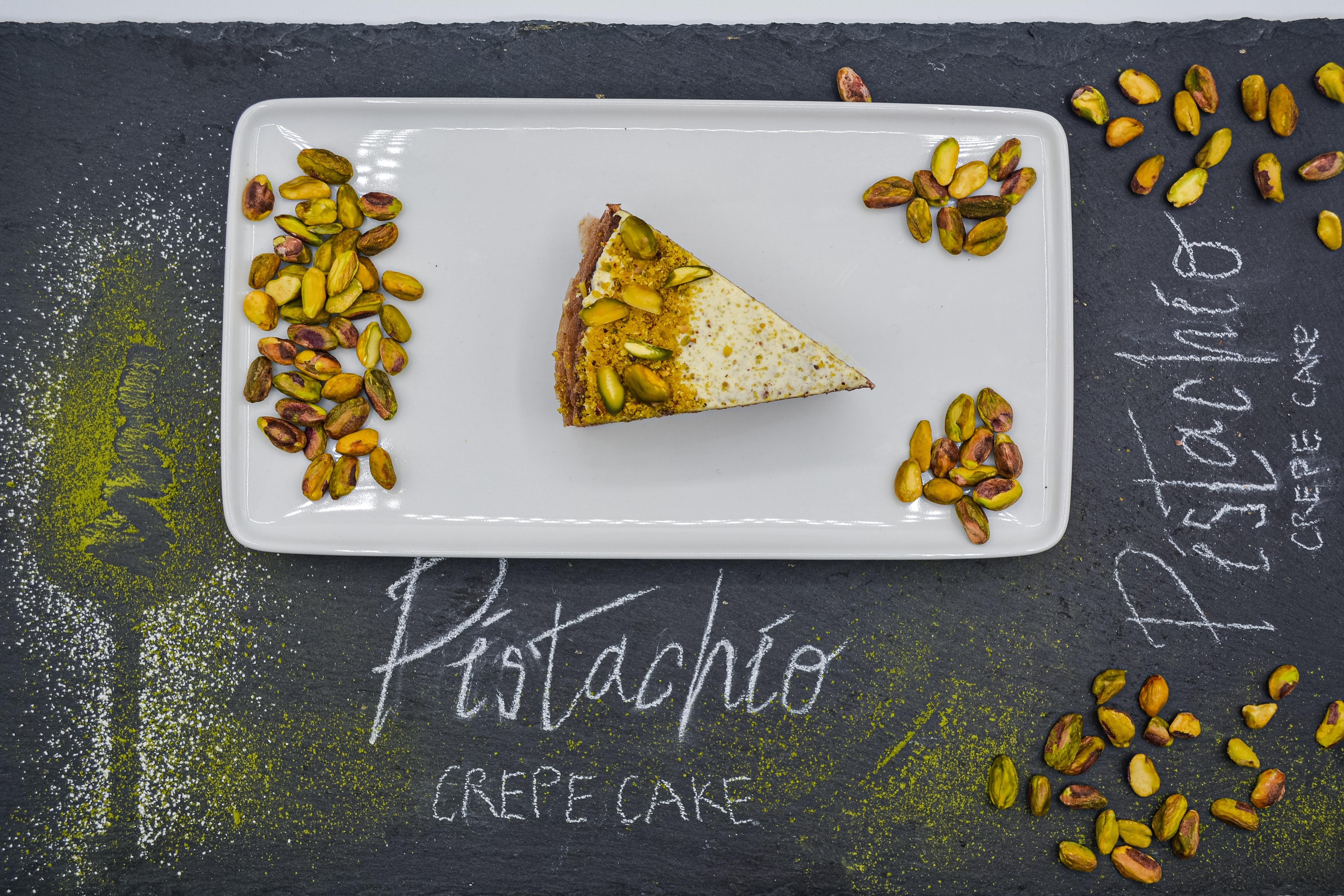 Pistachio Crepe Cake (Slice - Pack of 2)