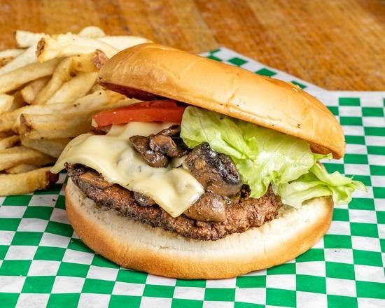 Mushroom Swiss Burger