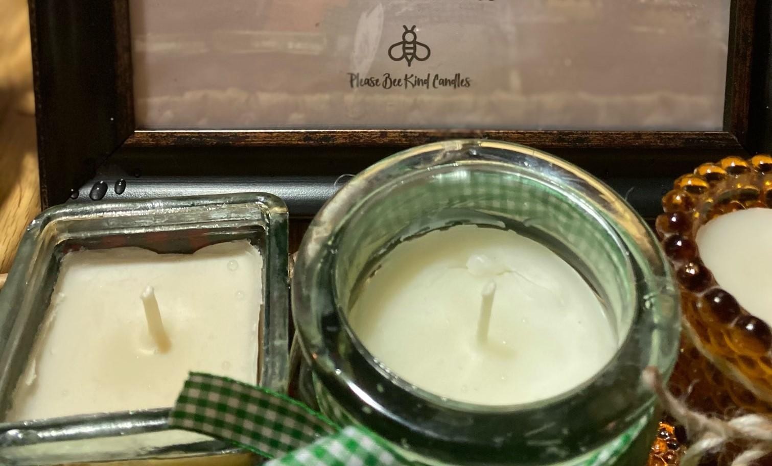 Handmade Beeswax Candles - Unscented