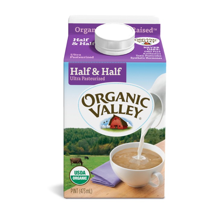 Organic Valley Half & Half 16 oz
