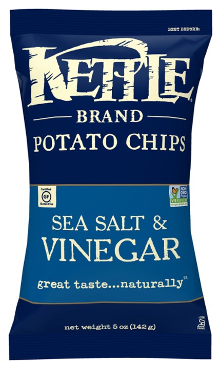 Kettle Brand Potato Chips Salt & Vinegar 5 oz