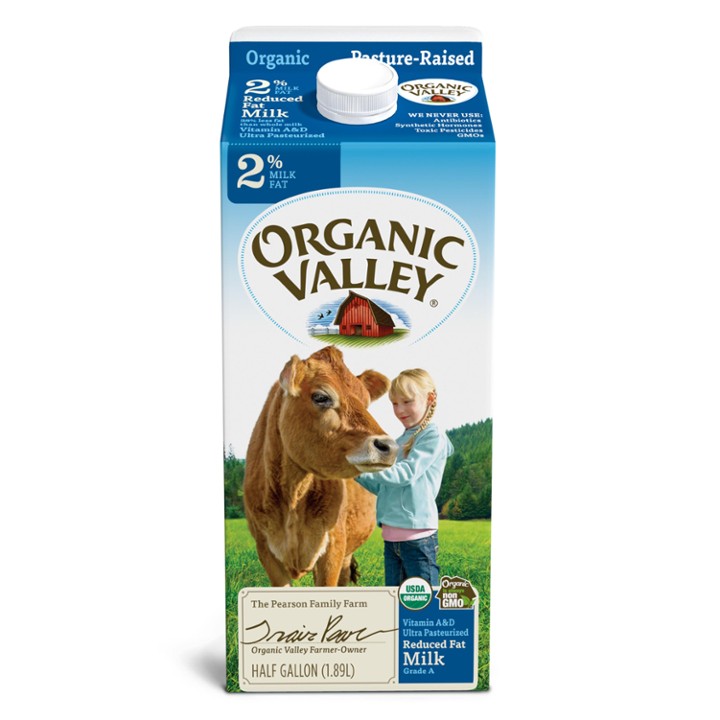 Organic Valley 2% Milk, 64 Oz
