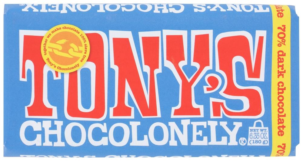 Tony's Chocolonely Extra Dark Chocolate Bar