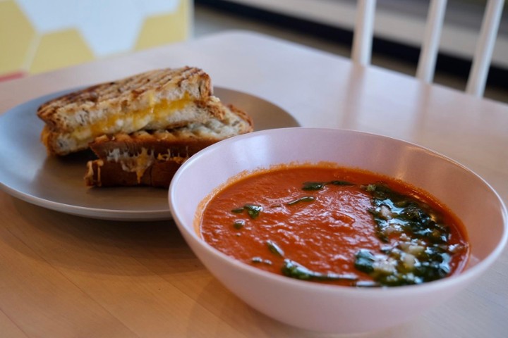Grilled Cheese + Roasted Tomato Soup
