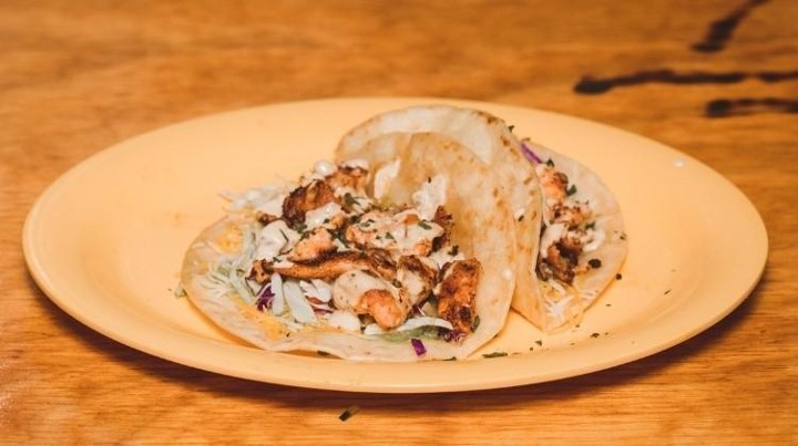 A La Grilled Salmon Taco