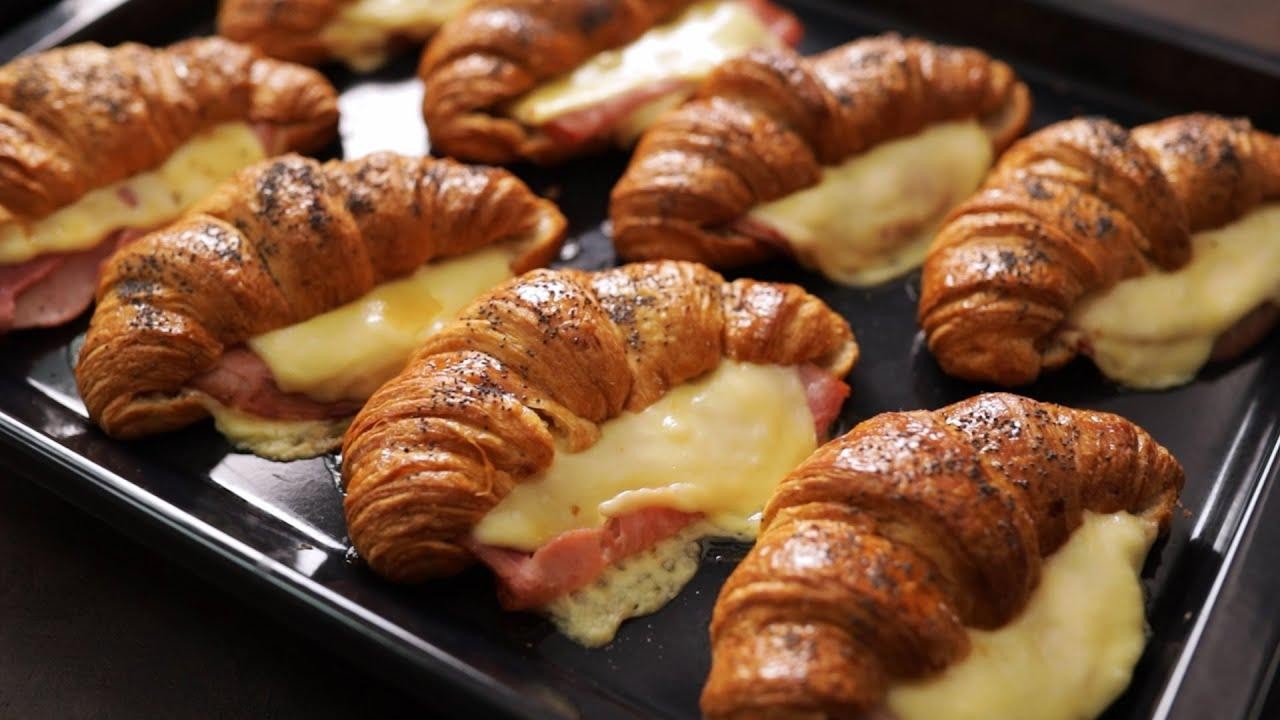 Grilled Ham & Swiss on Croissant