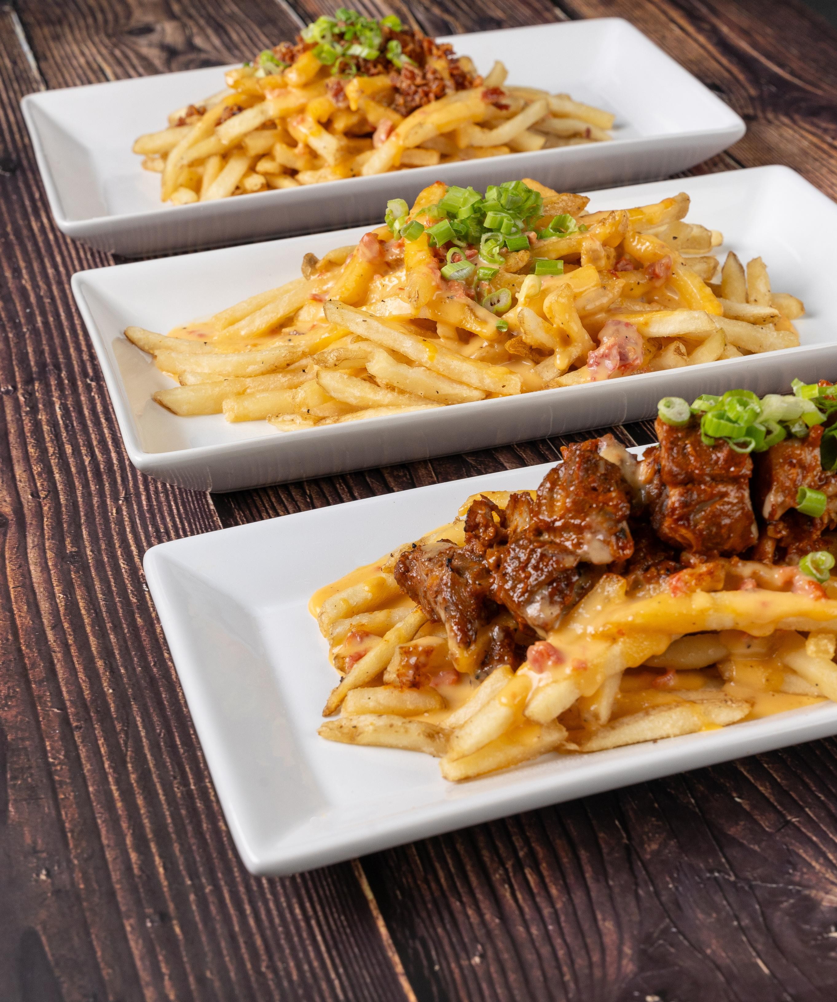 Jazzy Cheese Fries with Seared Chicken