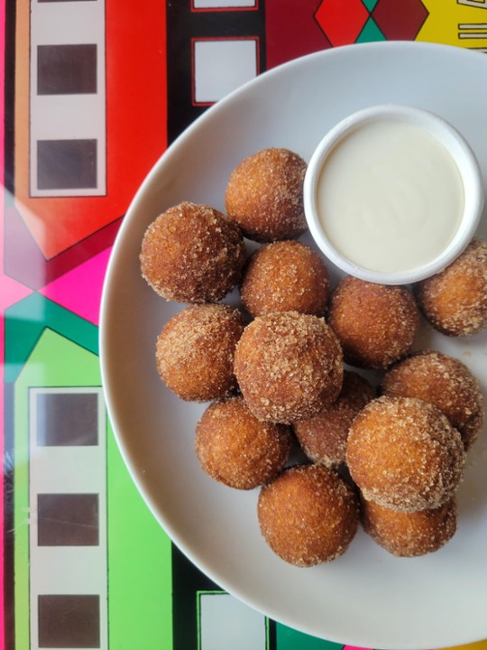 Fried Doughnut Holes - Tossed in Cinnamon and Sugar, Fondant