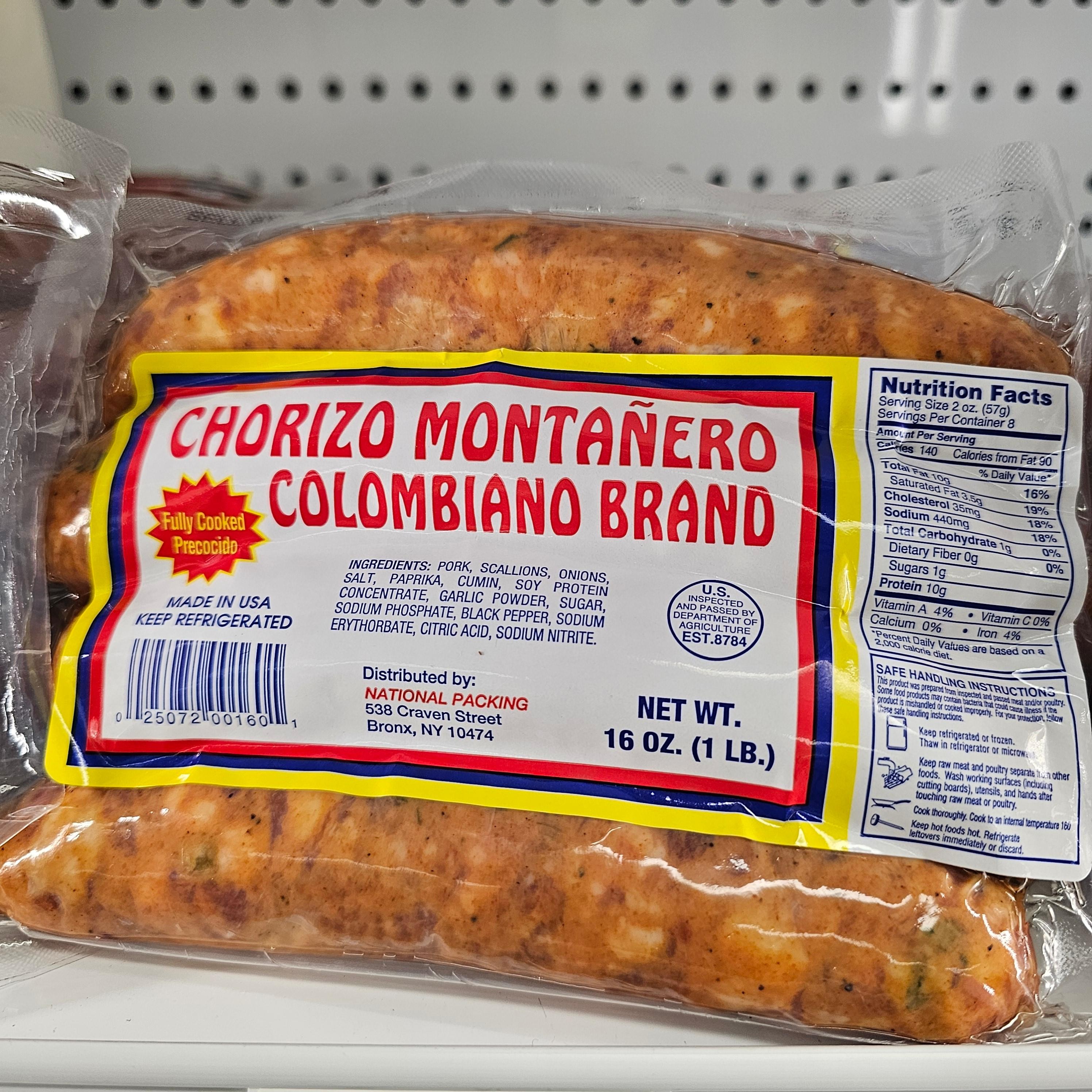 Chorizo Montañero Colombiano MF