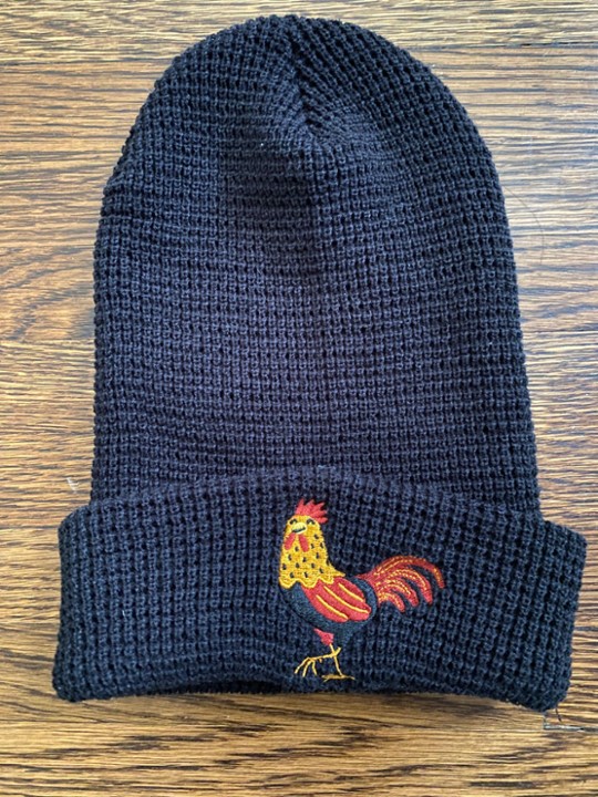 Knit logo hat