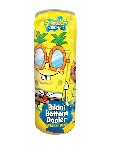 Spongebob Bikini Bottom Cooler Pineapple Drink 12 oz