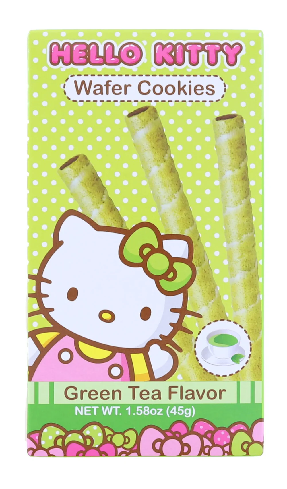 Hello Kitty Wafer Cookie Green Tea 1.76 oz