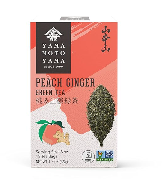 Yamamotoyama Peach Ginger Green Tea (1.2 oz/ 18 tea bags)