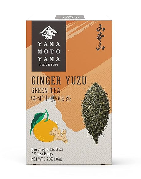 Yamamotoyama Ginger Yuzu Green Tea (1.2 oz/ 18 tea bags)