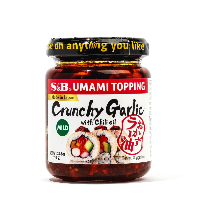S&B Umami Crunchy Garlic With Chili 3.88 oz