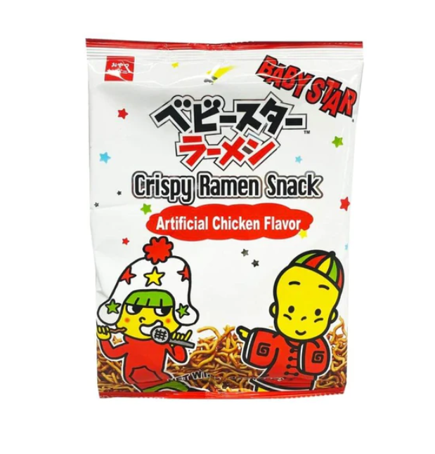 Baby Star Crispy Ramen Snack Chicken Flavor 2.64 oz