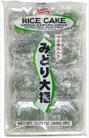 Shirakiku Green Tea Daifuku 8pk 12.69 oz