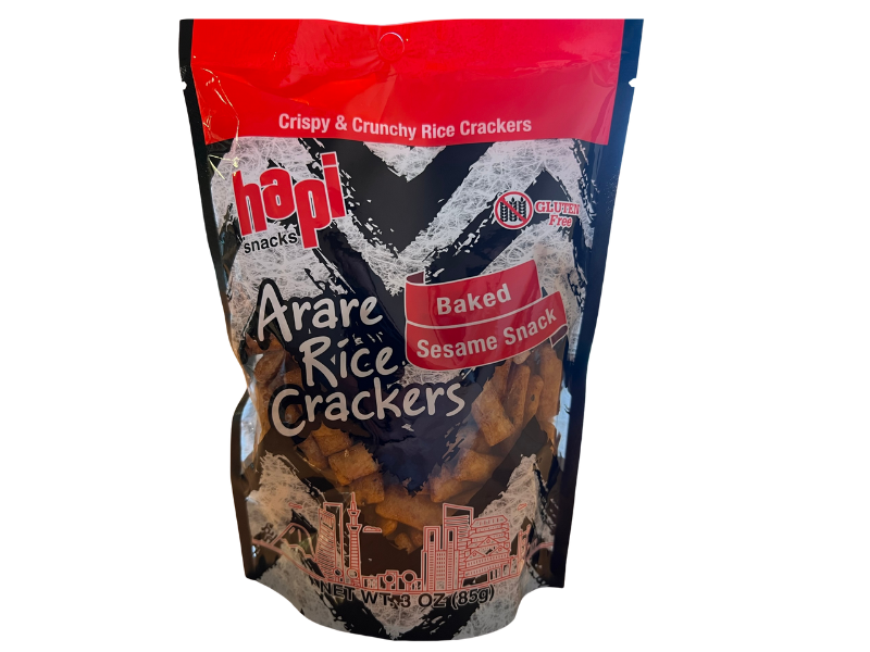 Hapi Arare Rice Baked Sesame 3 oz