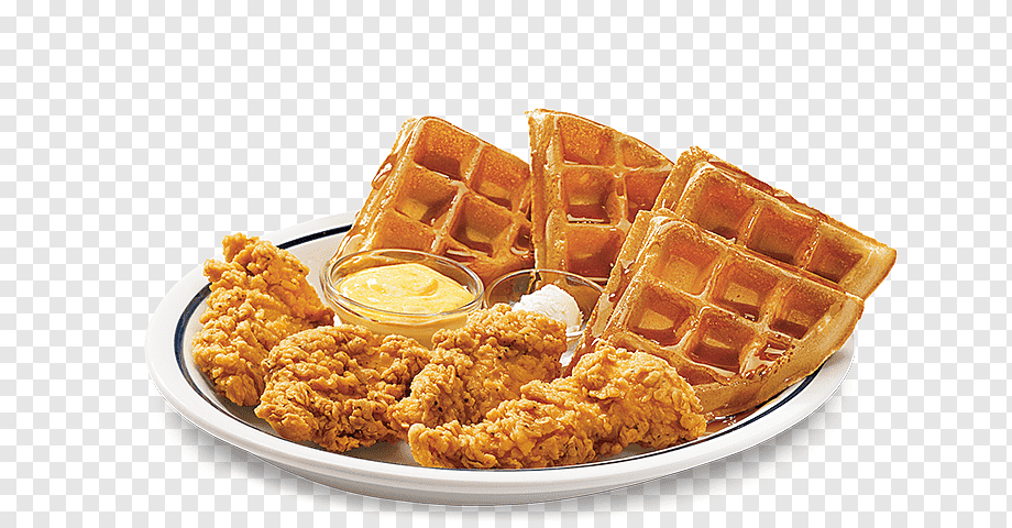 1/2 Fried Chicken & Waffles (4pc.)