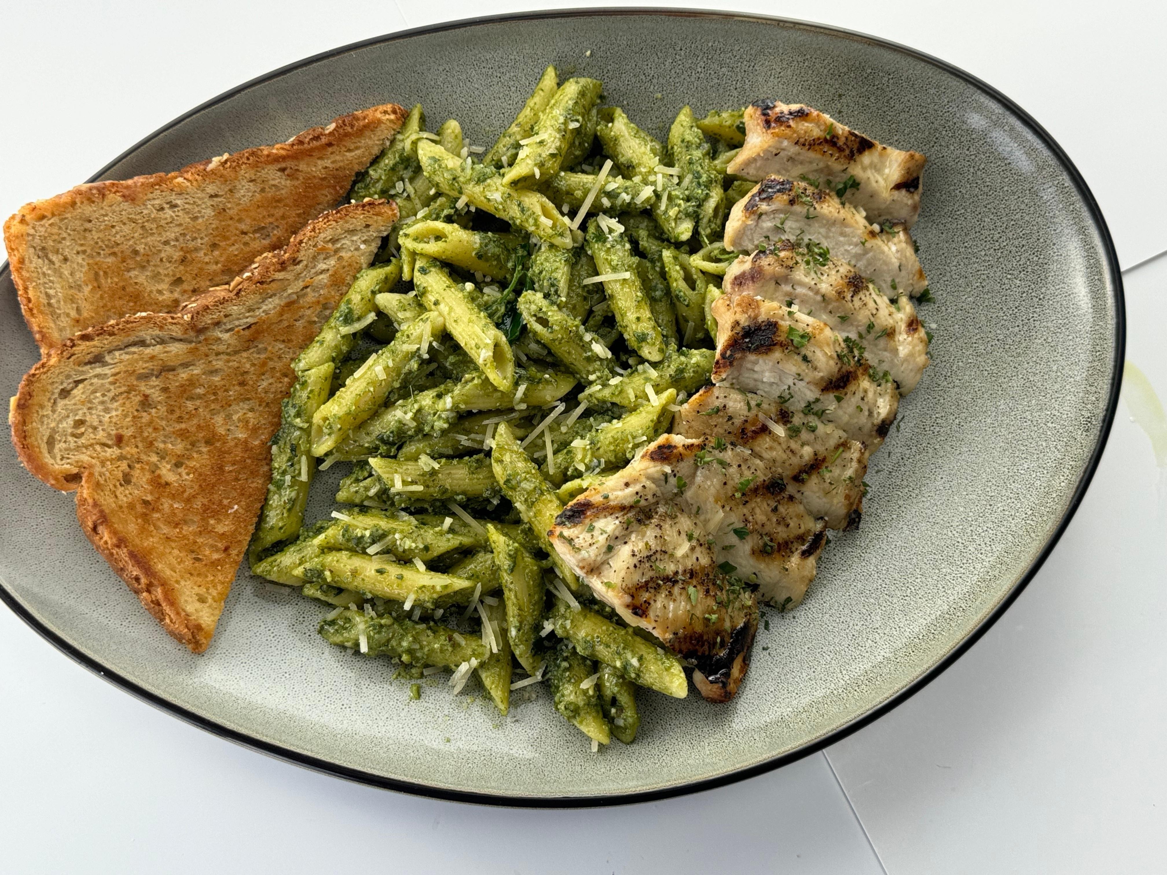 PENNE RIGATE WITH GREEN PESTO