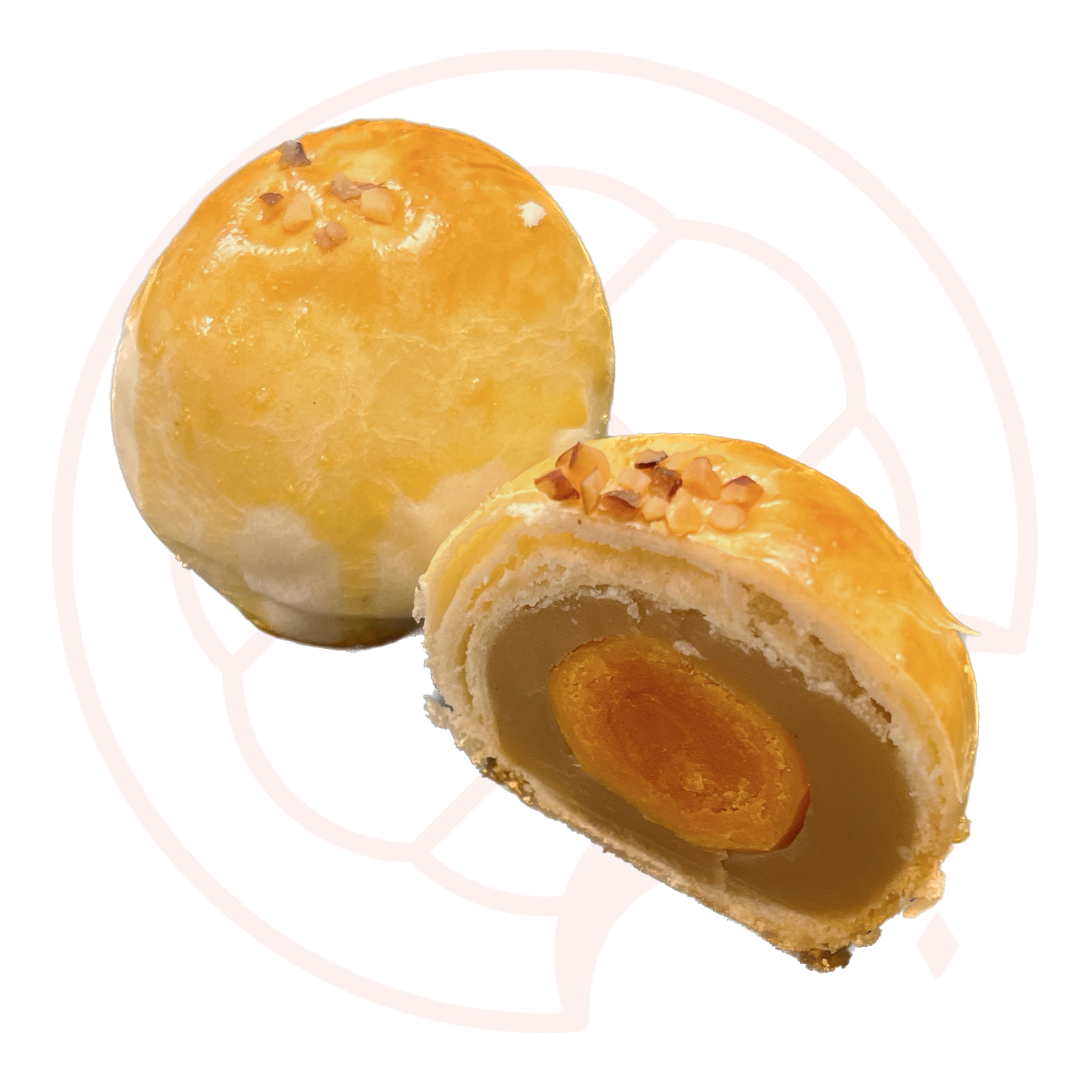 CM12 - Lotus Paste Sweet Bean Salted Egg Yolk Mooncake 蓮蓉蛋黃酥