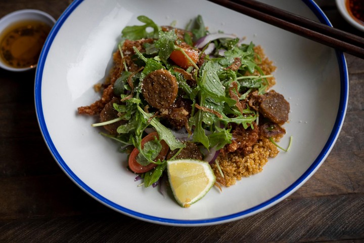 Lao Crispy Rice & Quinoa Salad