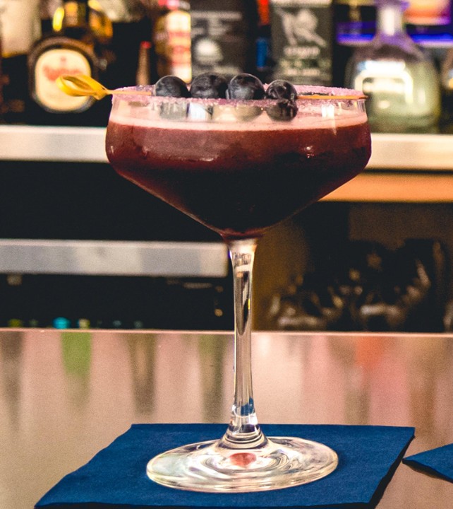 Lavender and Blueberry Cosmo