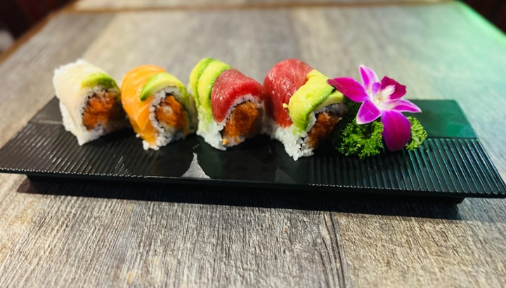 Spicy Red Rainbow Roll*