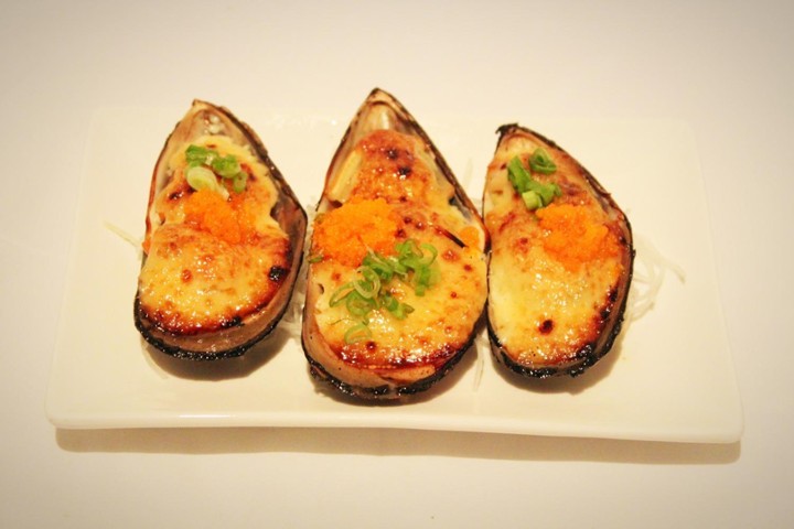Baked Green Mussels, 3pc