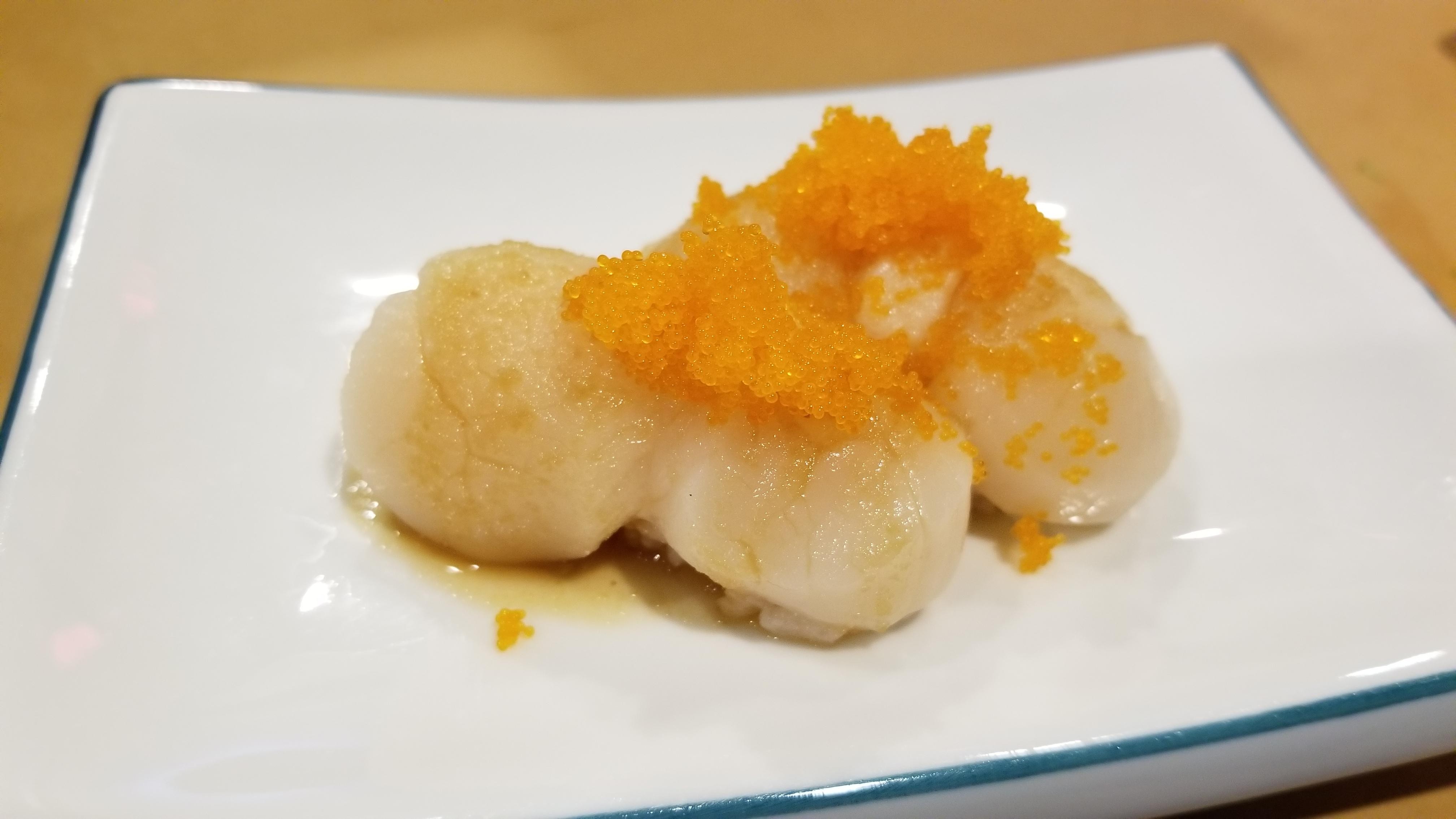 Japanese Big Scallop Sushi