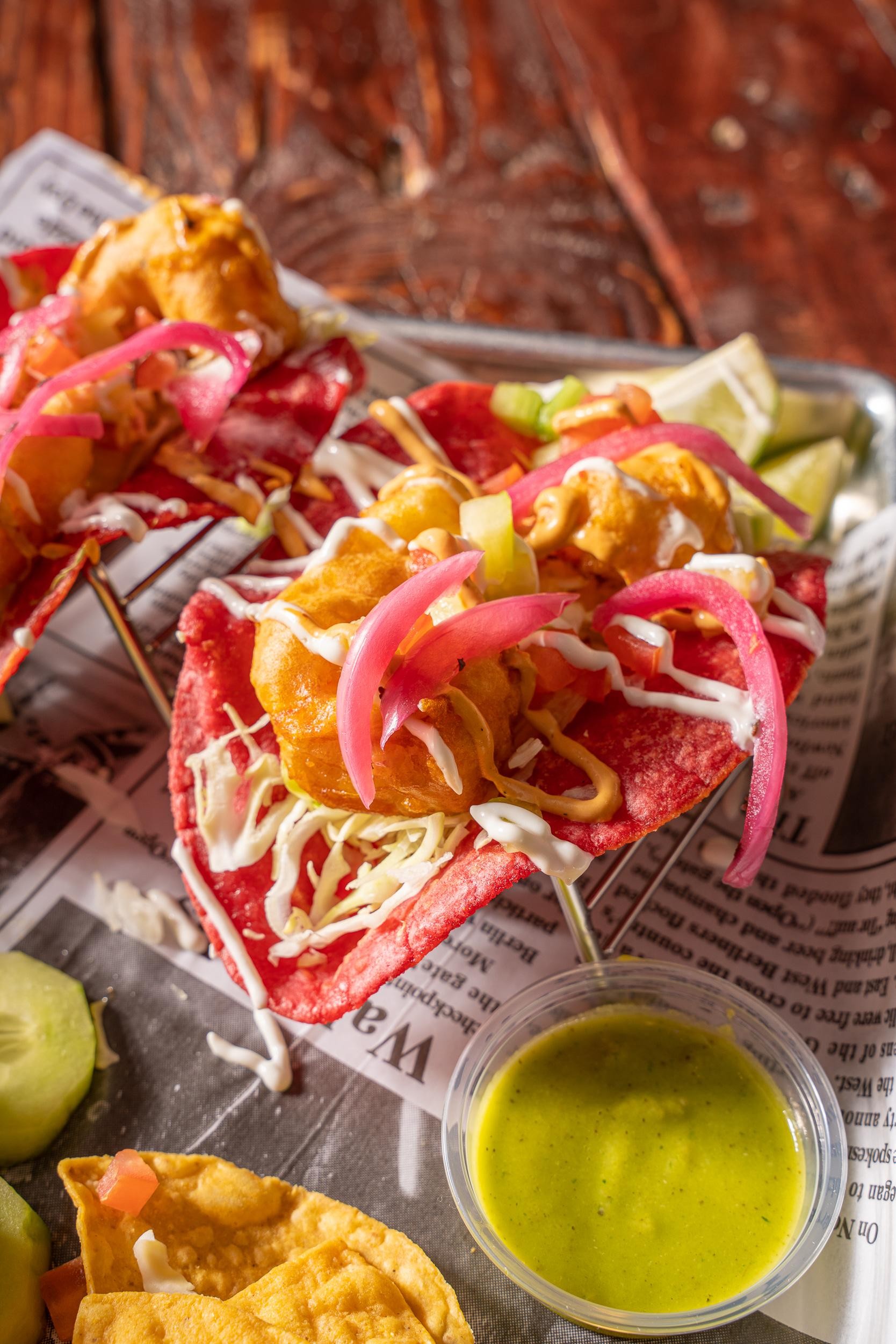 Baja Pink Fish Tacos
