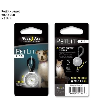 Nite Ize PetLit Light Clear Dog Collar, One Size Fits All, Transparent