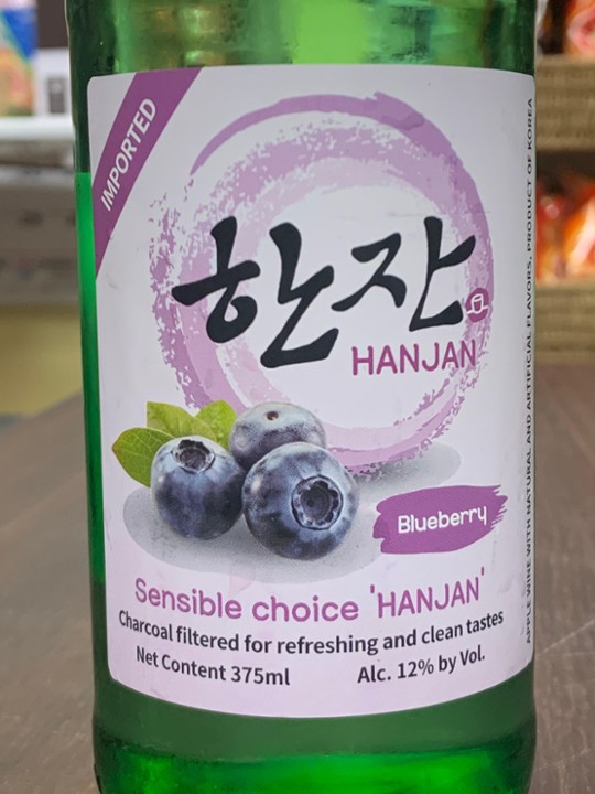 Han Jan Blueberry Soju 375mL