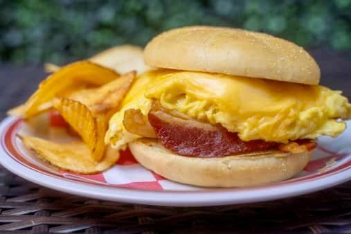 Bacon, Egg & Cheese On A Roll