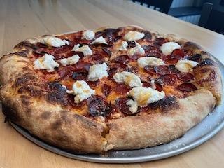 NY Pepperoni, Burrata, and Hot Honey LG