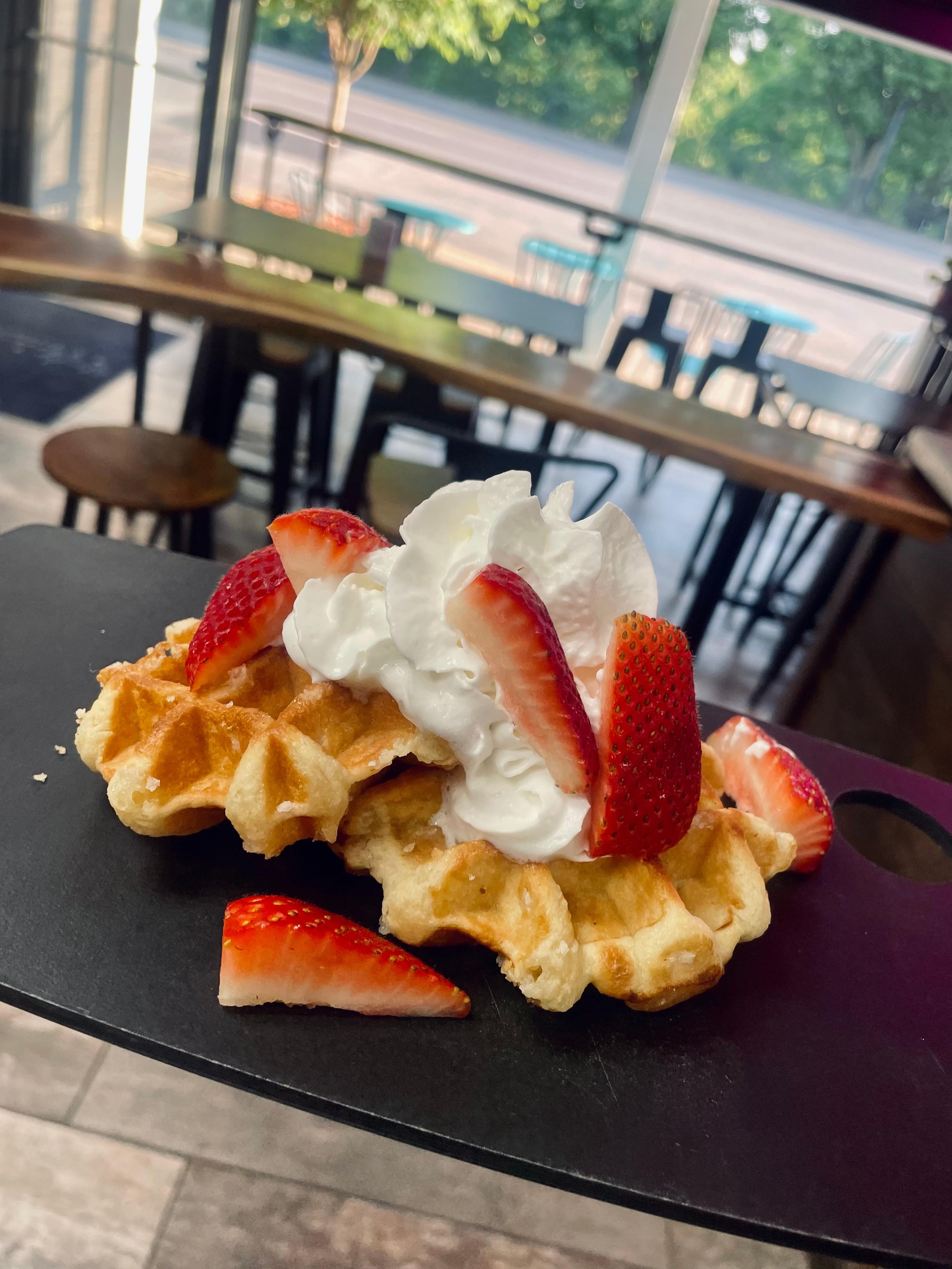 Aliena’s Waffles & Strawberry Cream