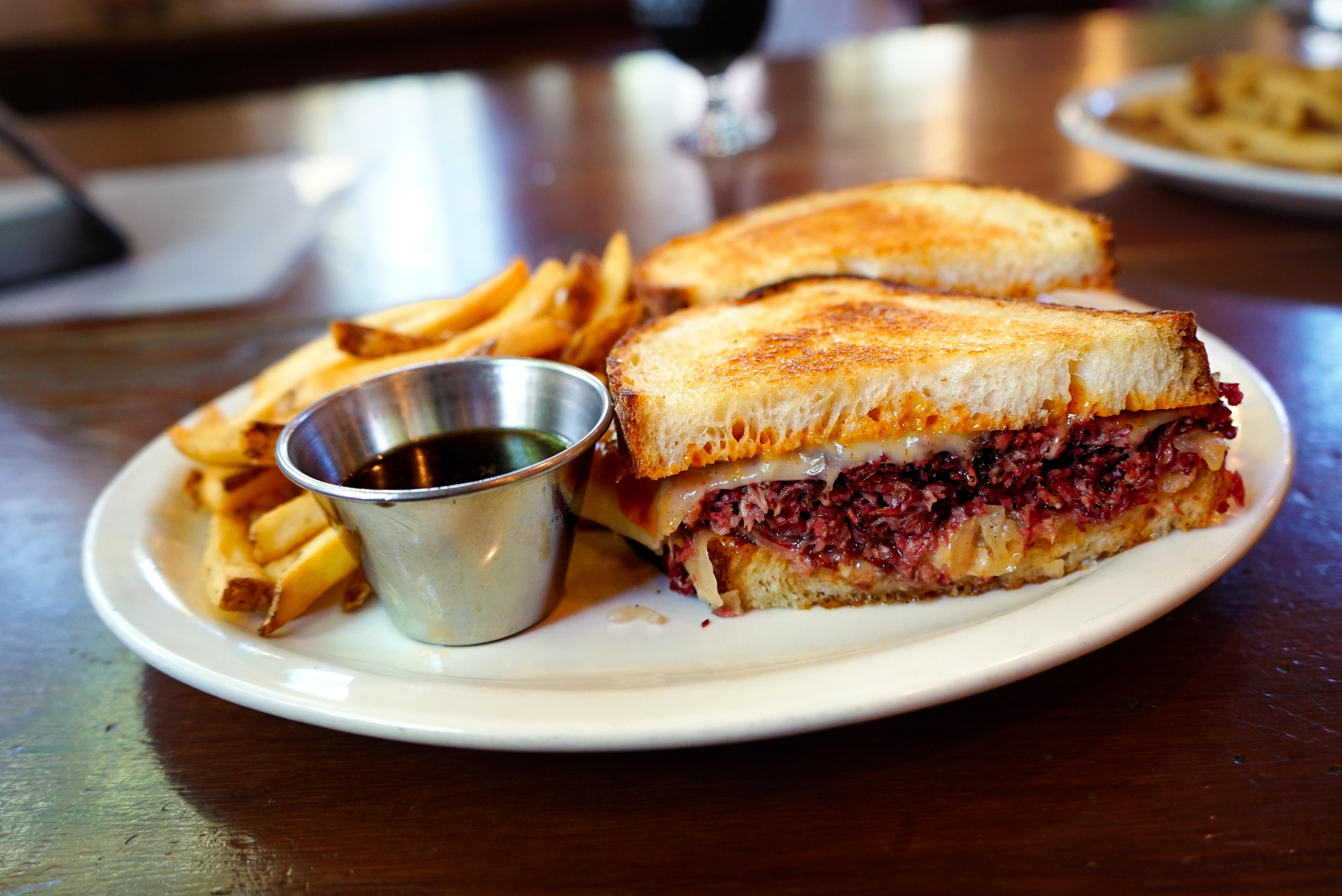 1/2 The Hall Reuben with fries