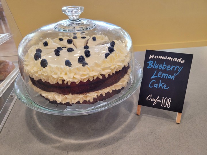 Featured: Homemade Blueberry Lemon Cake by the slice!