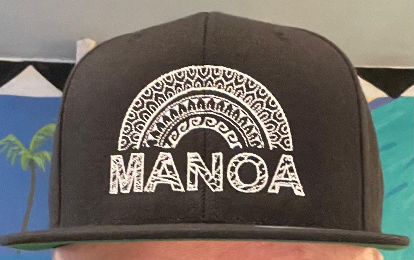 Manoa Hat (Black, Snapback)