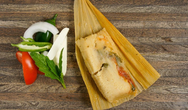 RAJAS CON QUESO TAMAL (gluten free & vegetarian) 🌱🌱🌱